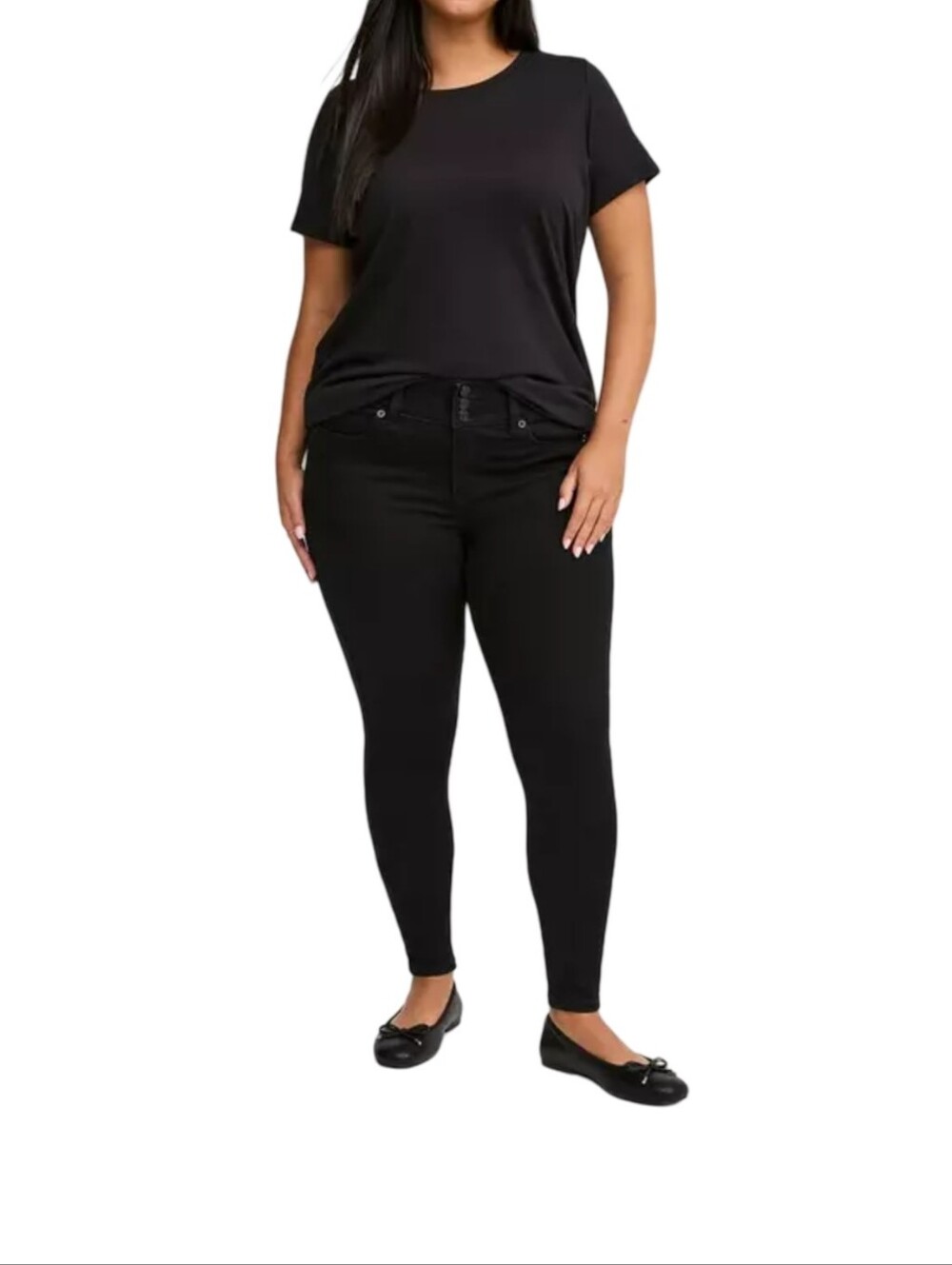 torrid Black Skinny Jeans Plus-Size Stretch 18